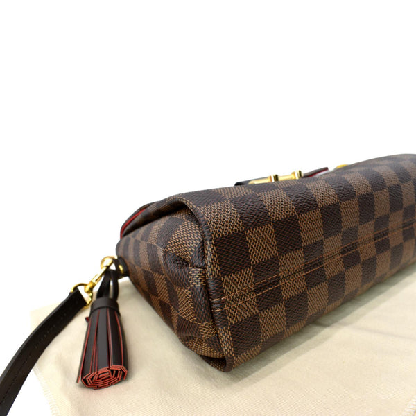 LOUIS VUITTON Croisette Damier Ebene Crossbody Bag Brown