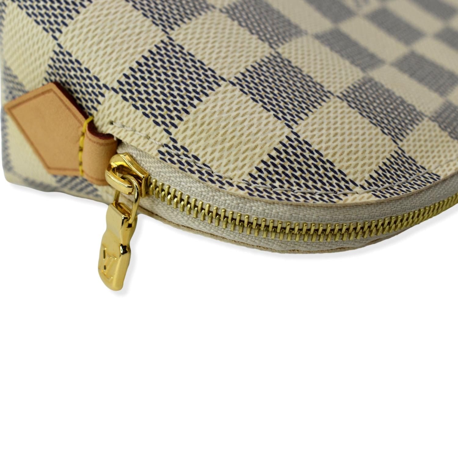 Cosmetic Pouch PM Damier Azur – Keeks Designer Handbags