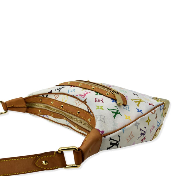 LOUIS VUITTON Boulogne Multicolor Monogram Canvas Shoulder Bag White