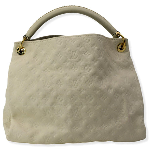 LOUIS VUITTON Artsy MM Empreinte Leather Shoulder Bag Cream