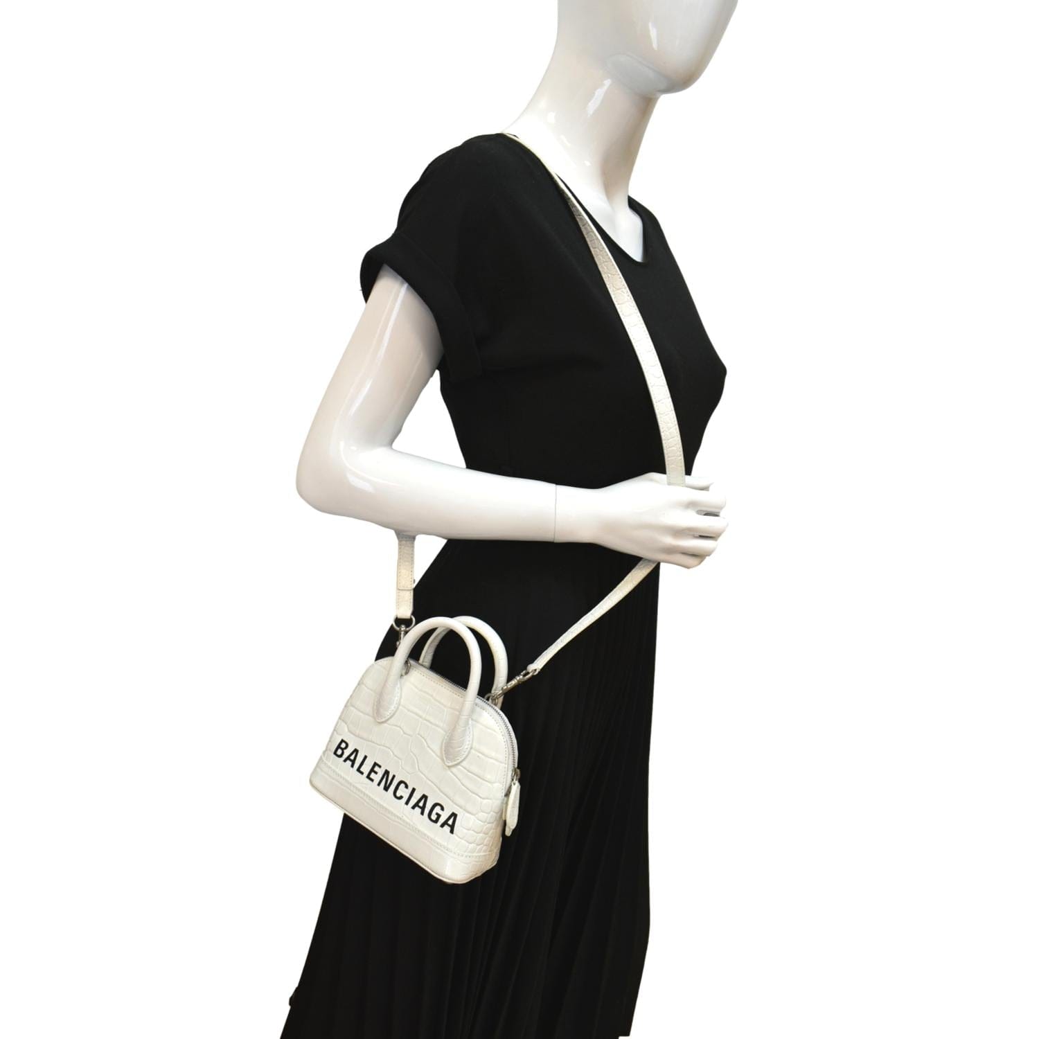 Balenciaga Ville Xxs Top Handle Bag in White
