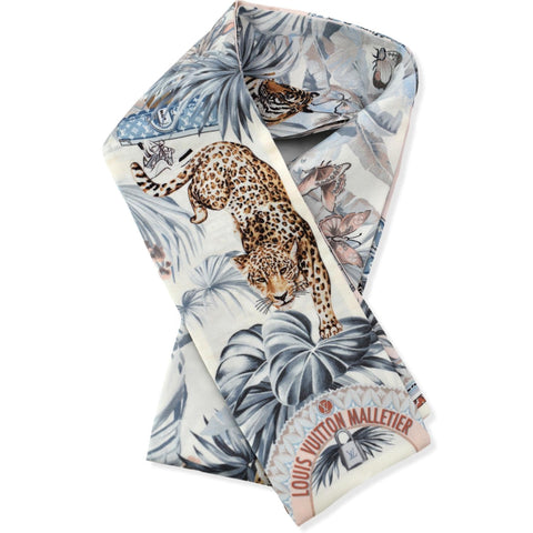 LOUIS VUITTON Voyage Extraordinaire Silk Bandeau