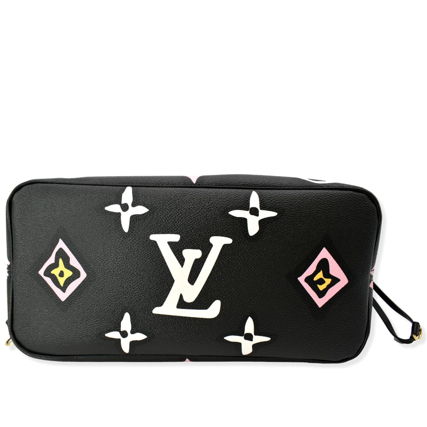 Louis Vuitton Neverfull MM Wild At Heart Monogram Giant Tote Bag Black