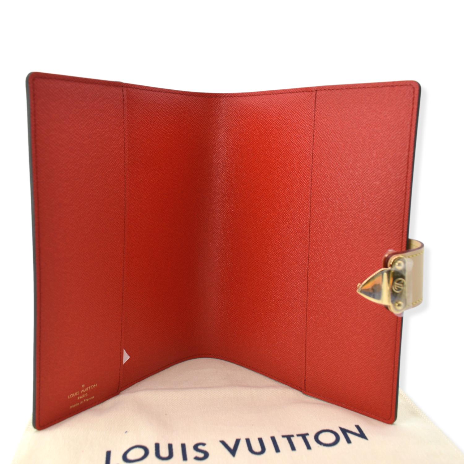 Louis Vuitton Paul Agenda Cover, Monogram with Red Interior