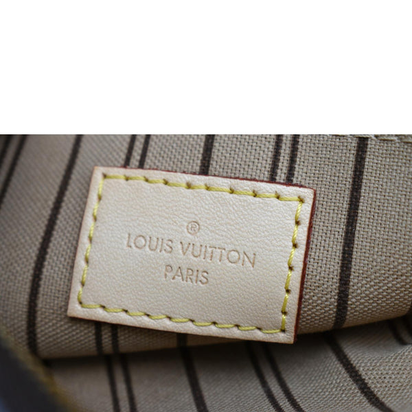 LOUIS VUITTON Neverfull Monogram Canvas Pochette Wristlet Pouch Brown
