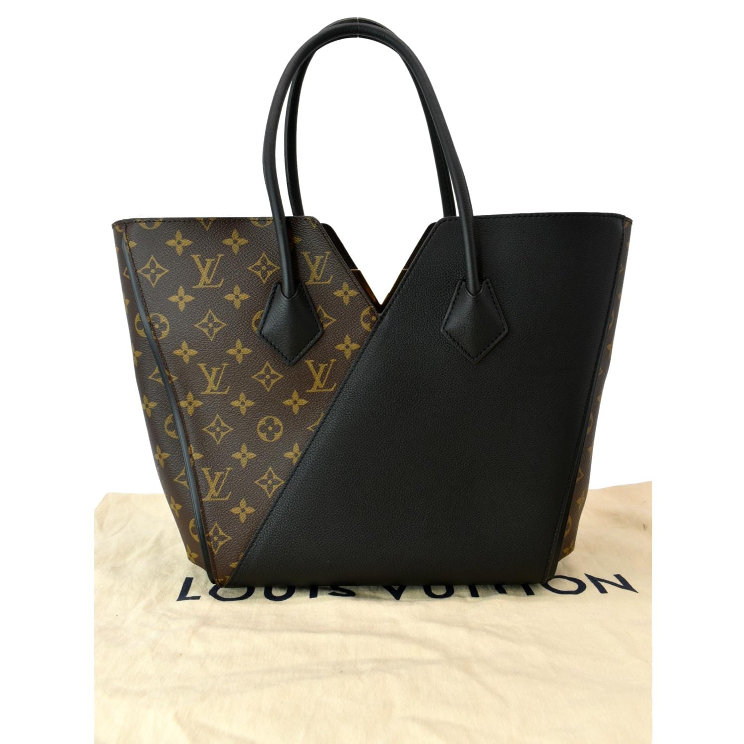 LOUIS VUITTON Kimono Monogram Leather Tote Bag Brown/Black