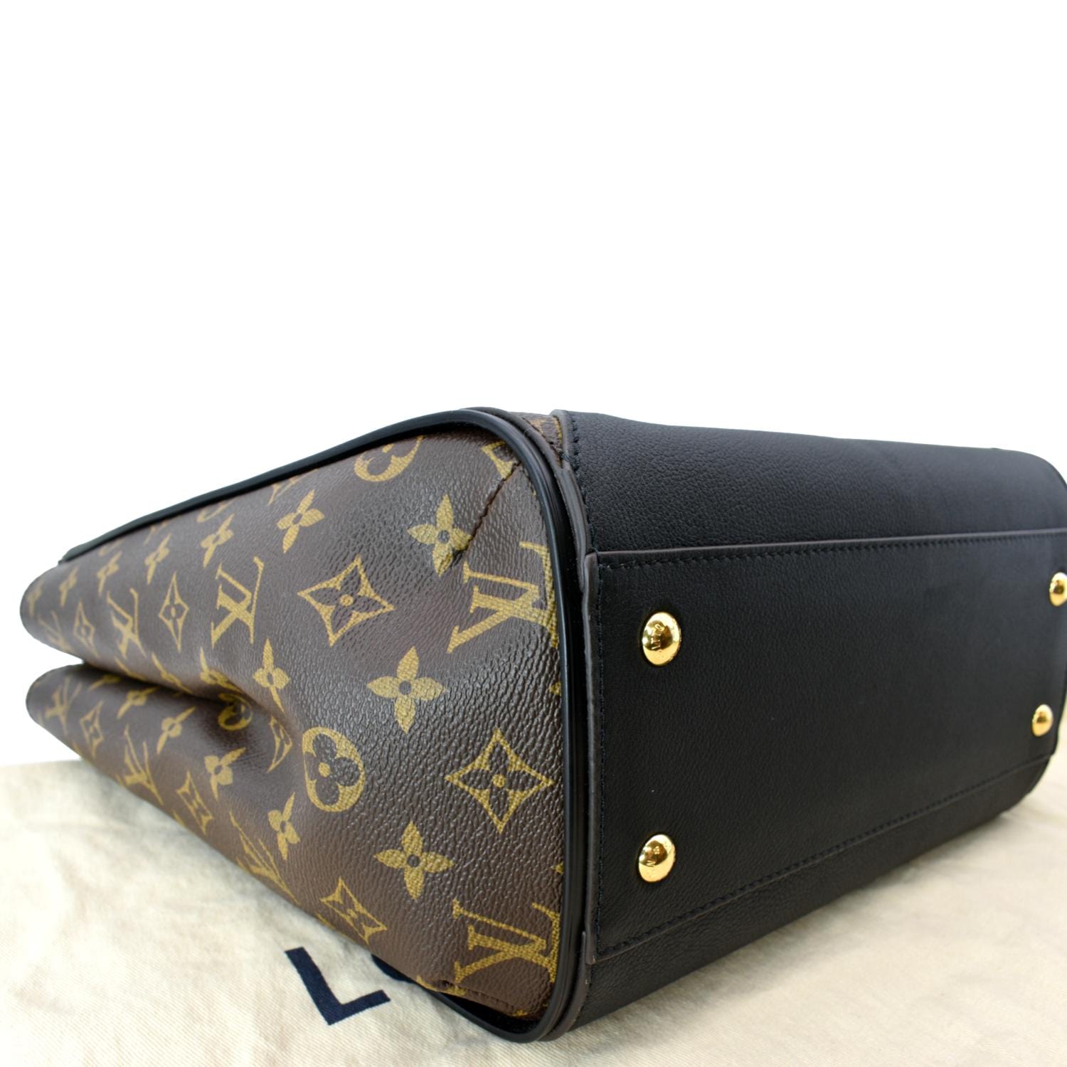 LOUIS VUITTON Kimono Monogram Leather Tote Bag Brown/Black LOUIS VUITTON Kimono Monogram Leather Tote Bag Brown/Black