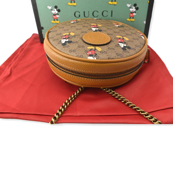 GUCCI Disney x Mini GG Supreme Round Backpack Bag Beige 603730