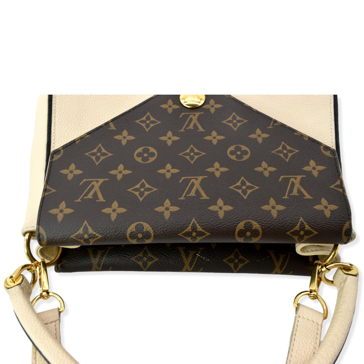 Louis Vuitton Signature Brown Monogram Two Sides Splitted Window