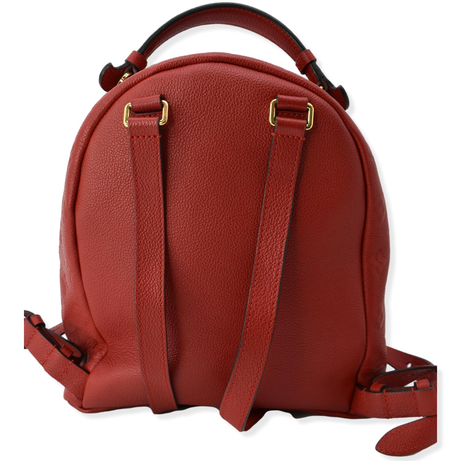 louis vuitton backpack red white Louis Vuitton Sorbonne Monogram Empreinte Leather Backpack