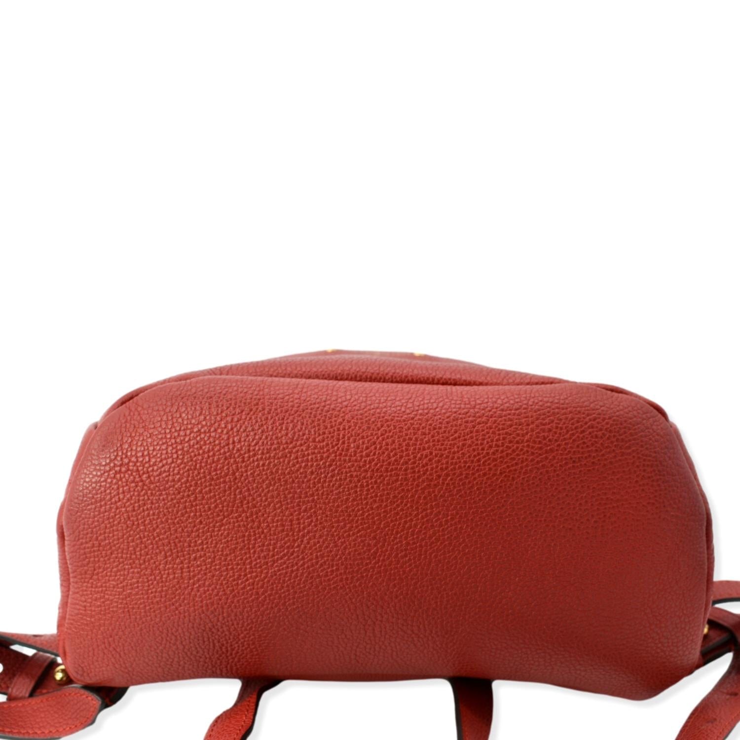 Randonnée leather backpack Louis Vuitton Red in Leather - 27826748