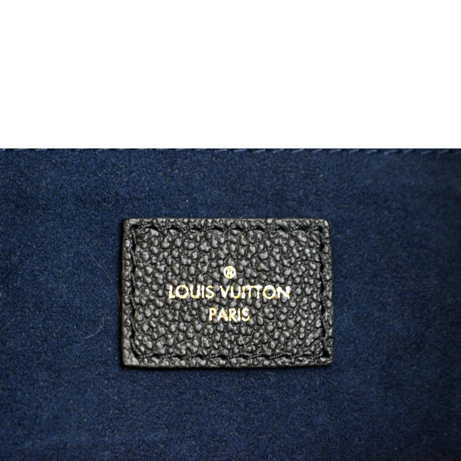 Louis Vuitton NEVERFULL MM bicolor monogram empreinte leather black/beige  M58907