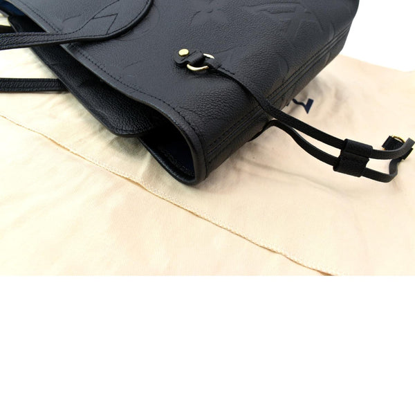 LOUIS VUITTON  Neverfull MM Monogram Empreinte Tote Bag Black