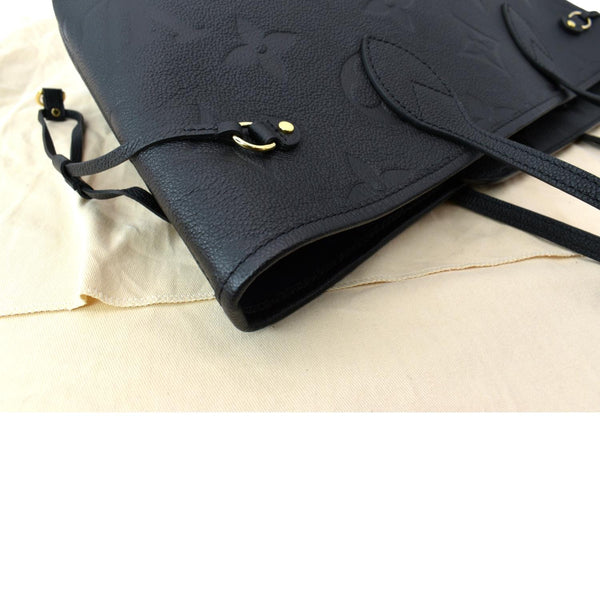 LOUIS VUITTON  Neverfull MM Monogram Empreinte Tote Bag Black