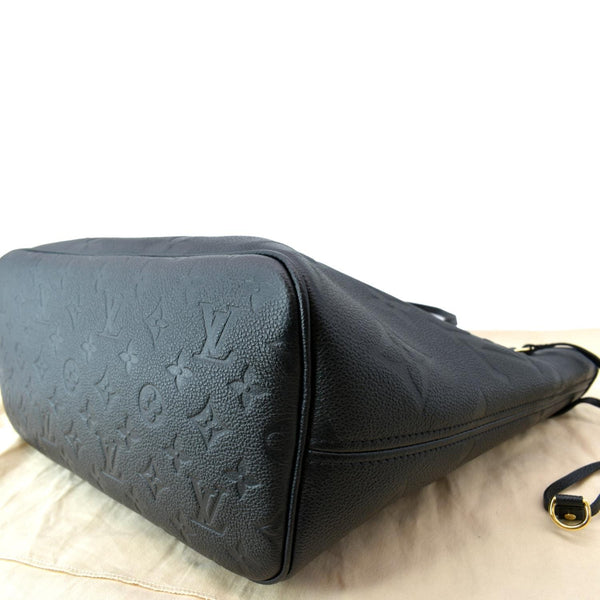LOUIS VUITTON  Neverfull MM Monogram Empreinte Tote Bag Black
