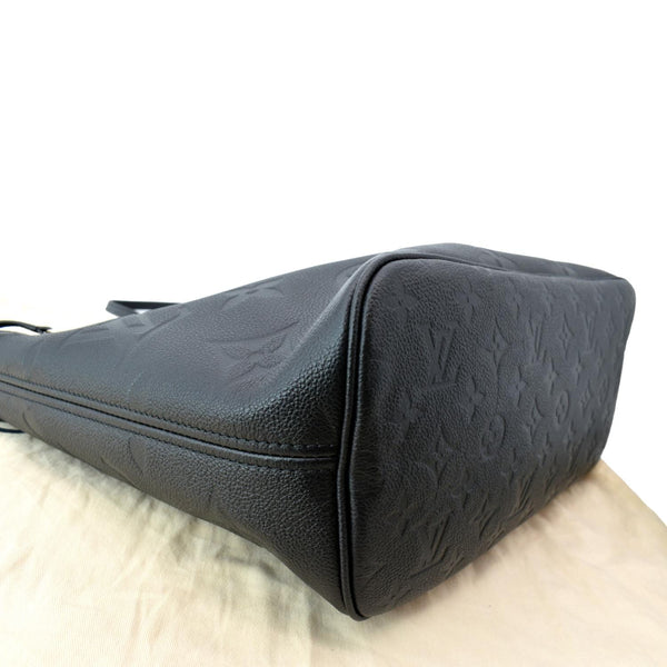 LOUIS VUITTON  Neverfull MM Monogram Empreinte Tote Bag Black