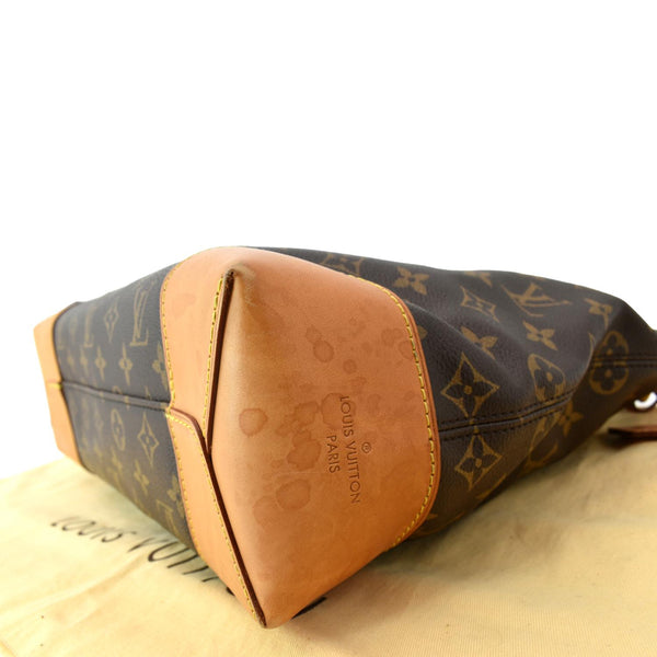 LOUIS VUITTON Berri PM Monogram Canvas Shoulder Bag Brown