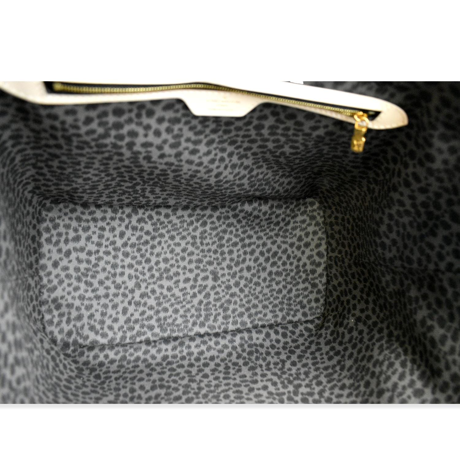 🍀LOUIS VUITTON Wild At Heart Neverfull MM Creme Black Tote