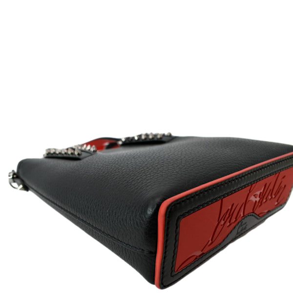 CHRISTIAN LOUBOUTIN Cabata Mini Leather Tote Bag Black