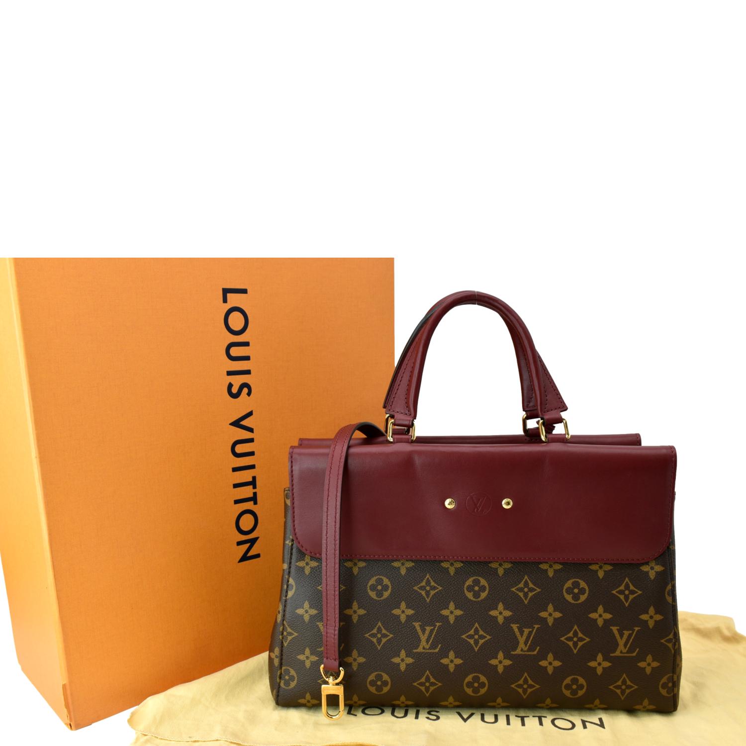 louis vuitton bag red and brown