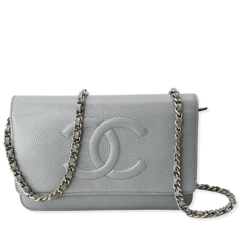 CHANEL Timeless CC WOC Caviar Leather Crossbody Bag Pastel Blue