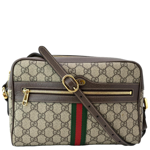 GUCCI Ophidia GG Supreme Crossbody Bag Beige 517080