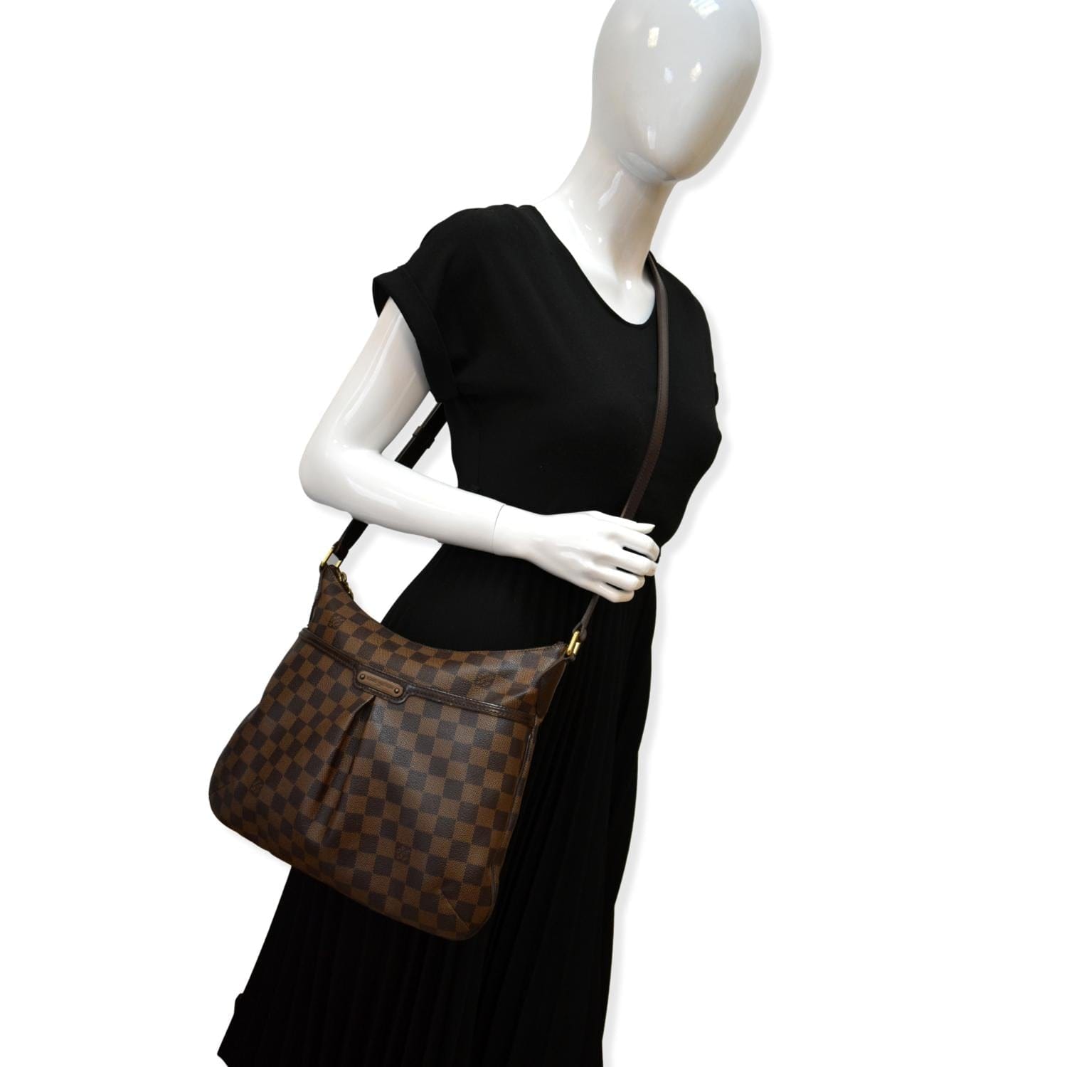LOUIS VUITTON Damier Bloomsbury PM Shoulder Bag N42251 Brown Women's