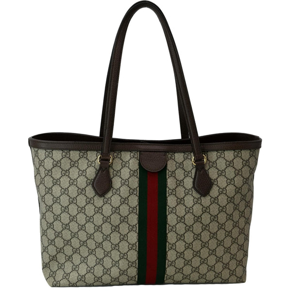 GUCCI Ophidia Medium GG Supreme Canvas Tote Bag Beige 631685