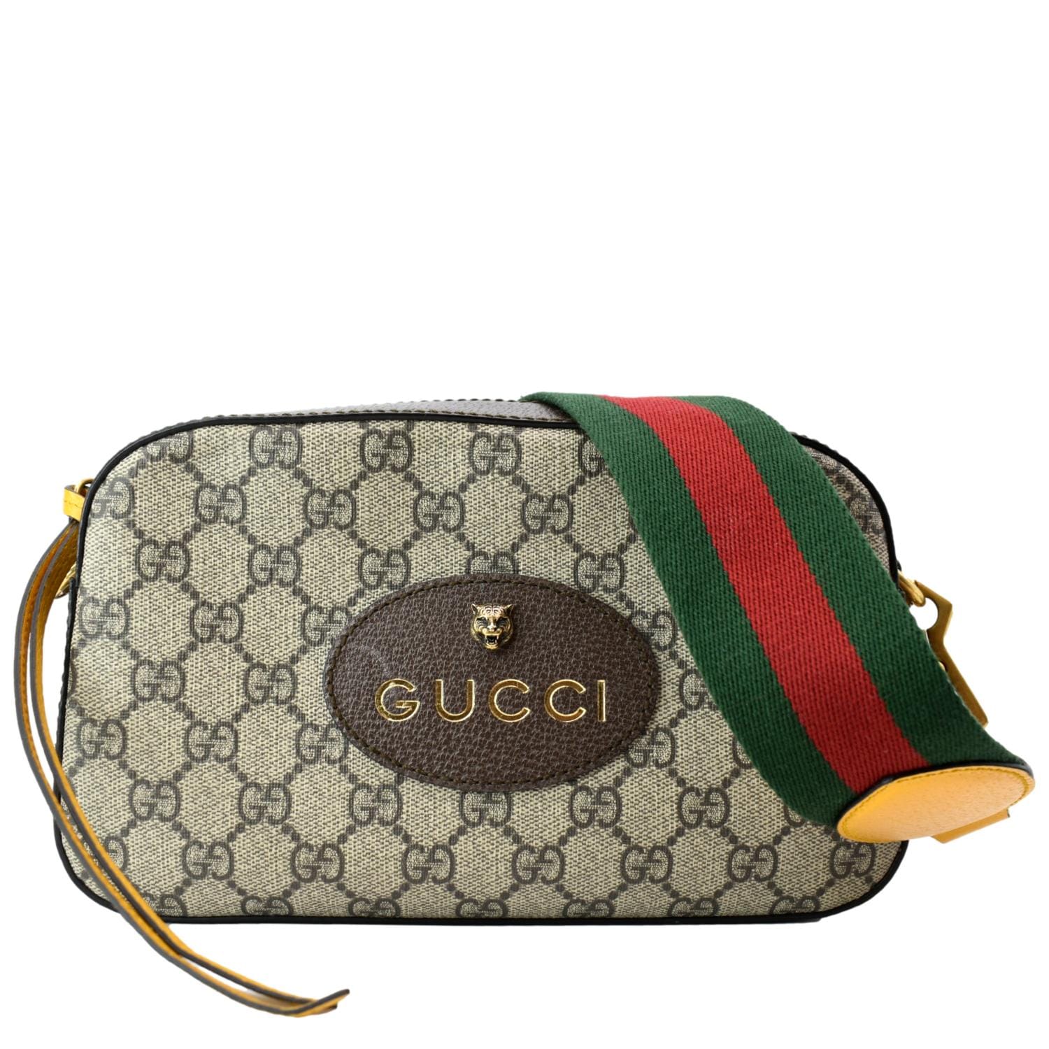 GUCCI Neo Vintage GG Supreme Canvas Messenger Bag Beige 476466