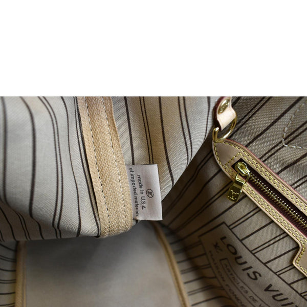 LOUIS VUITTON Neverfull MM Monogram Canvas Tote Bag Brown