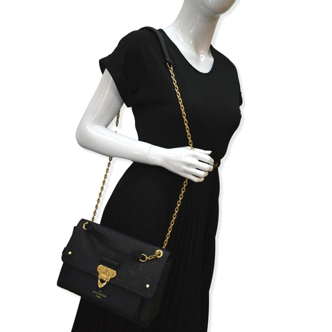 LOUIS VUITTON Vavin PM Monogram Empreinte Shoulder Bag Black