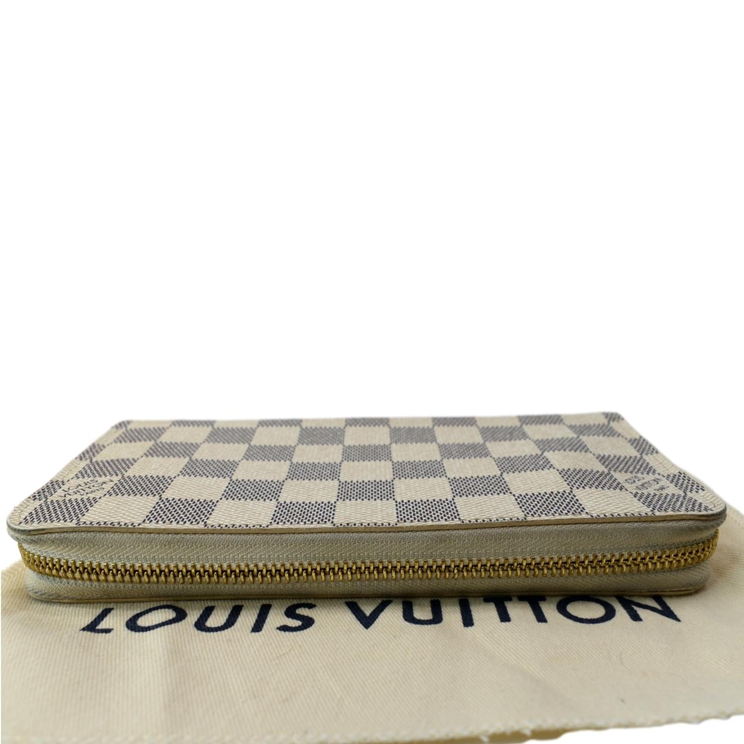 Louis Vuitton Vintage Damier Azur Pattern Zippy Compact Wallet