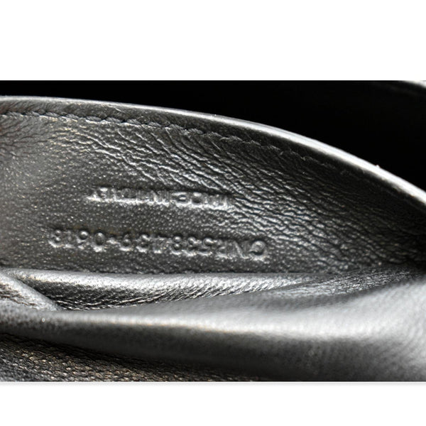 YVES SAINT LAURENT Vicky Small Monogram Leather Chain Crossbody Bag Black