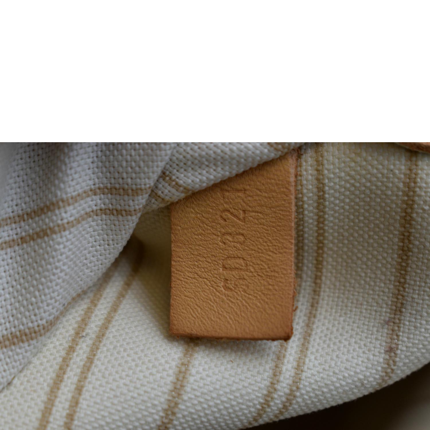 Louis Vuitton White Damier Azur Neverfull MM Leather Cloth ref.908738 -  Joli Closet
