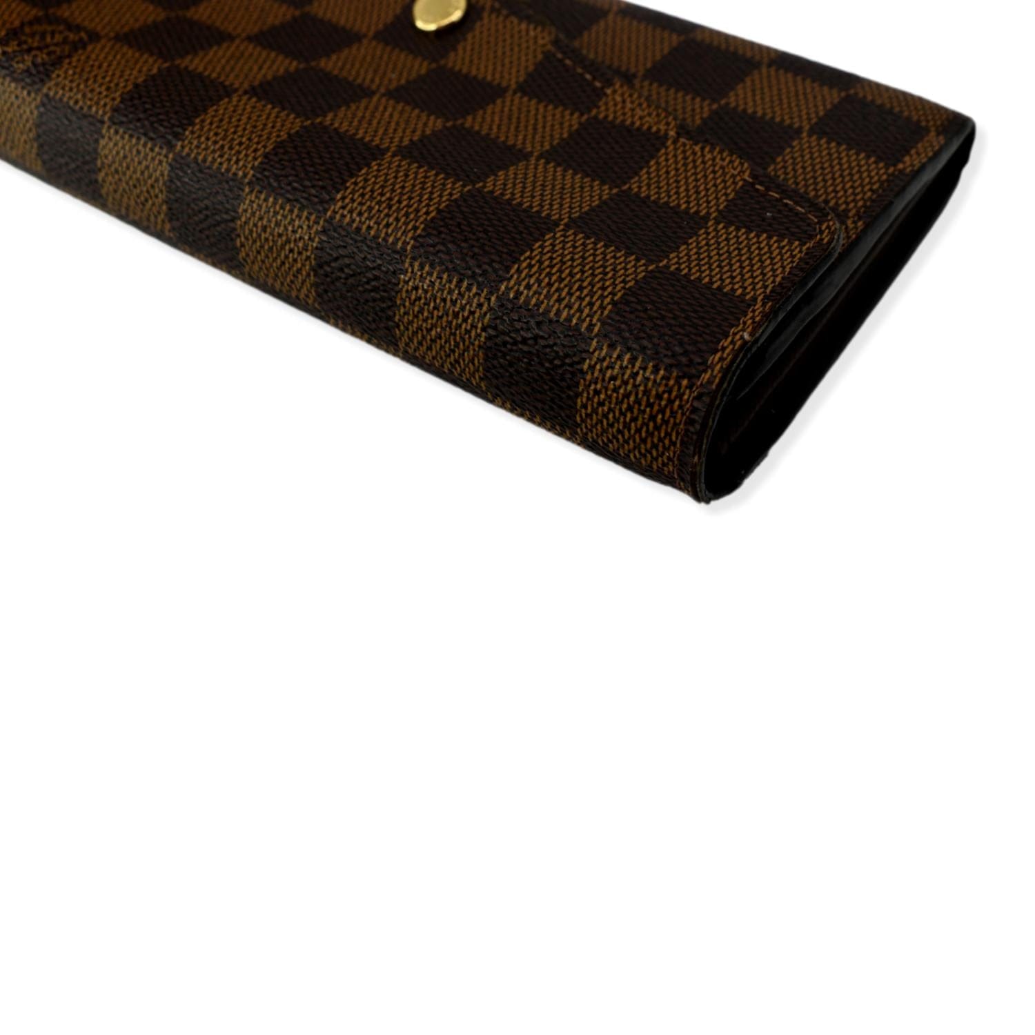 louis vuitton brown checkered wallet