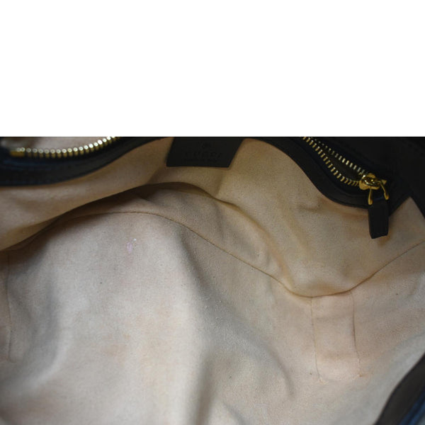 GUCCI GG Marmont Small Matelasse Canvas Shoulder Bag Black 443497