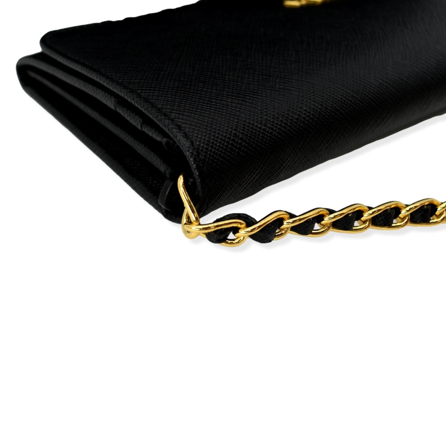 Prada Pattina Patent Saffiano Leather Shoulder Bag
