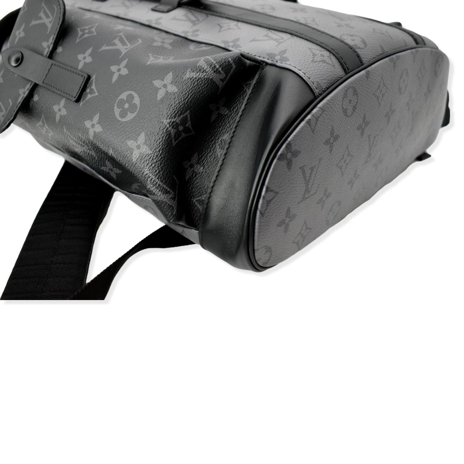 LOUIS VUITTON Christopher PM Reverse Monogram Eclipse Backpack Bag Bla