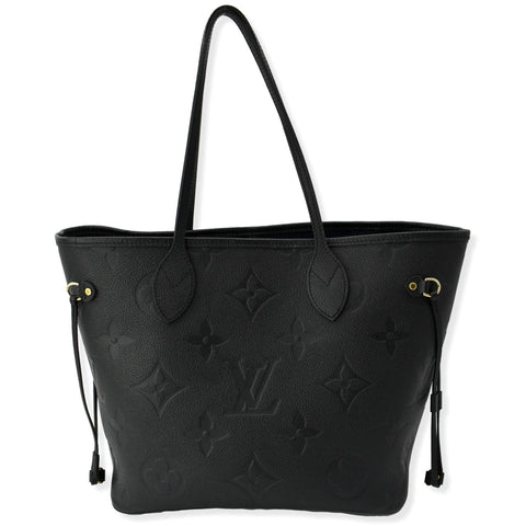 LOUIS VUITTON  Neverfull MM Monogram Empreinte Tote Bag Black