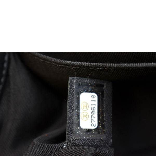 CHANEL Medium Boy Flap Leather Shoulder Bag Black