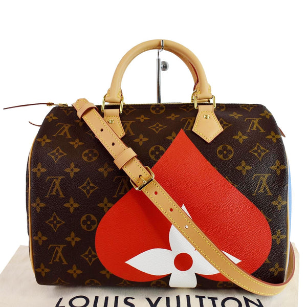 LOUIS VUITTON Game On Speedy 30 Bandouliere Monogram Canvas Shoulder Bag Brown