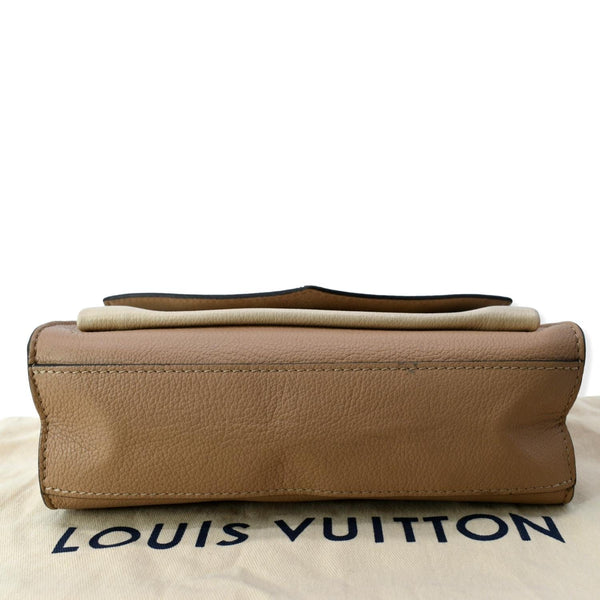 LOUIS VUITTON Mylockme Chain Calf Leather Chain Shoulder Bag Taupe