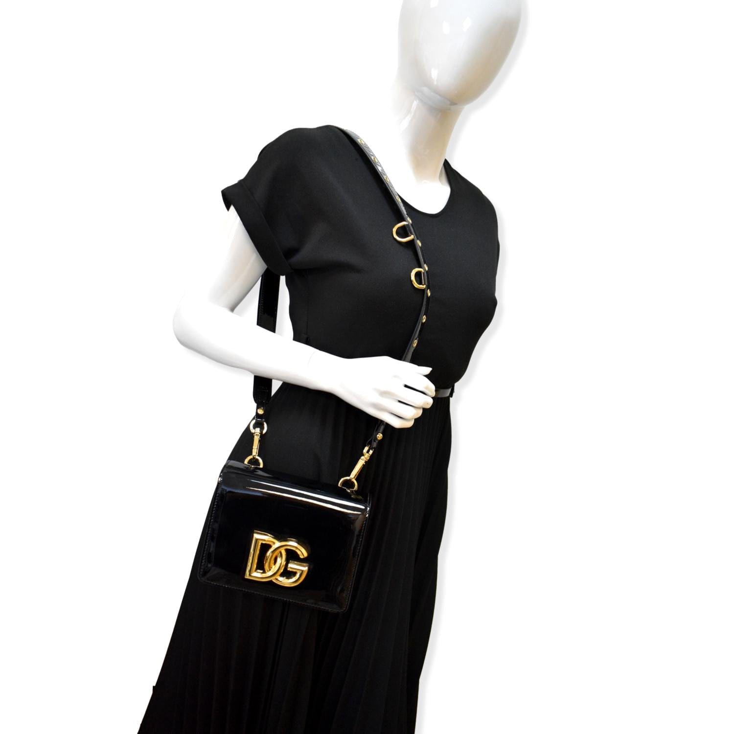 Dolce & Gabbana Leather Crossbody Bag - Black