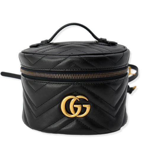 GUCCI GG Marmont Mini Leather Backpack Bag Black 598594