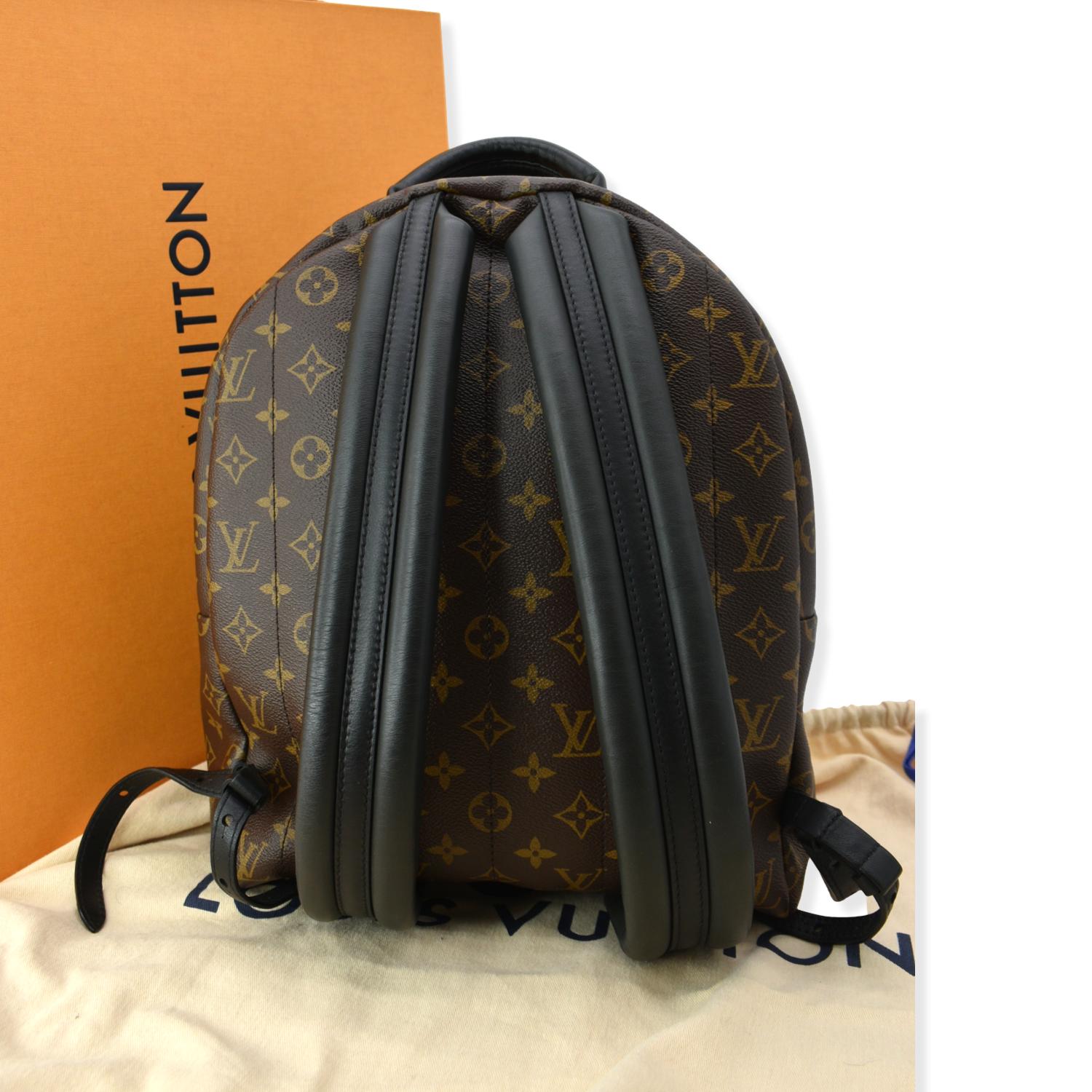LOUIS VUITTON Palm Springs MM Monogram Canvas Backpack Brown LOUIS VUITTON Palm Springs MM Monogram Canvas Backpack Brown