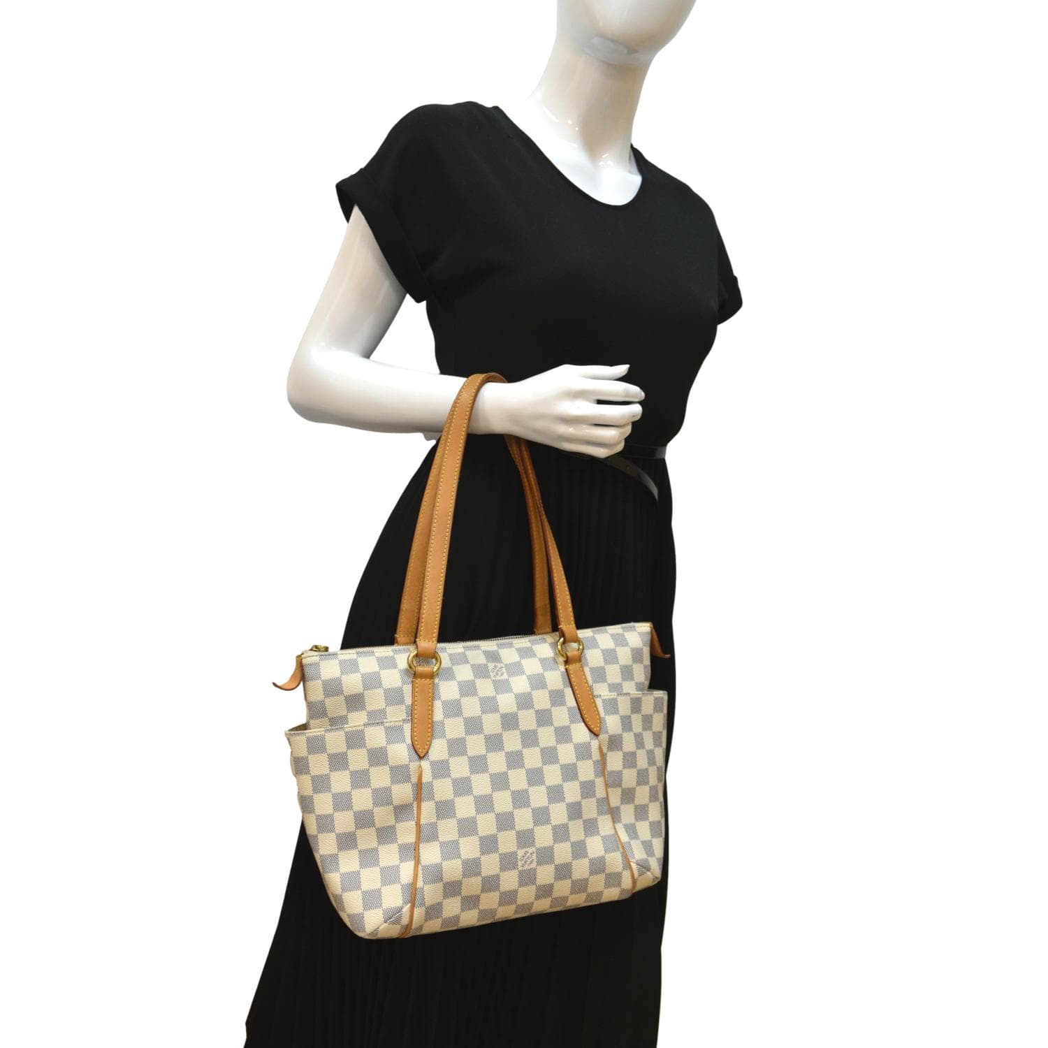 Totally MM Damier Azur – Keeks Designer Handbags
