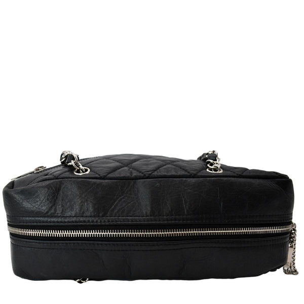 Chanel Vintage Leather Chain Shoulder Bag Black - Shop Now