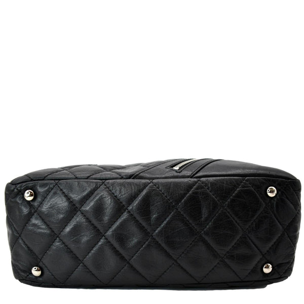 Chanel Vintage Leather Chain Shoulder Bag Black - Shop Now