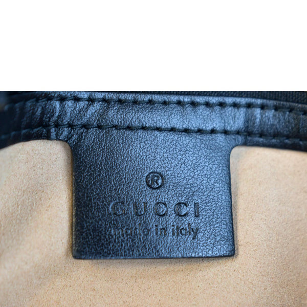 GUCCI GG Marmont Small Matelasse Leather Crossbody Bag Black 443497