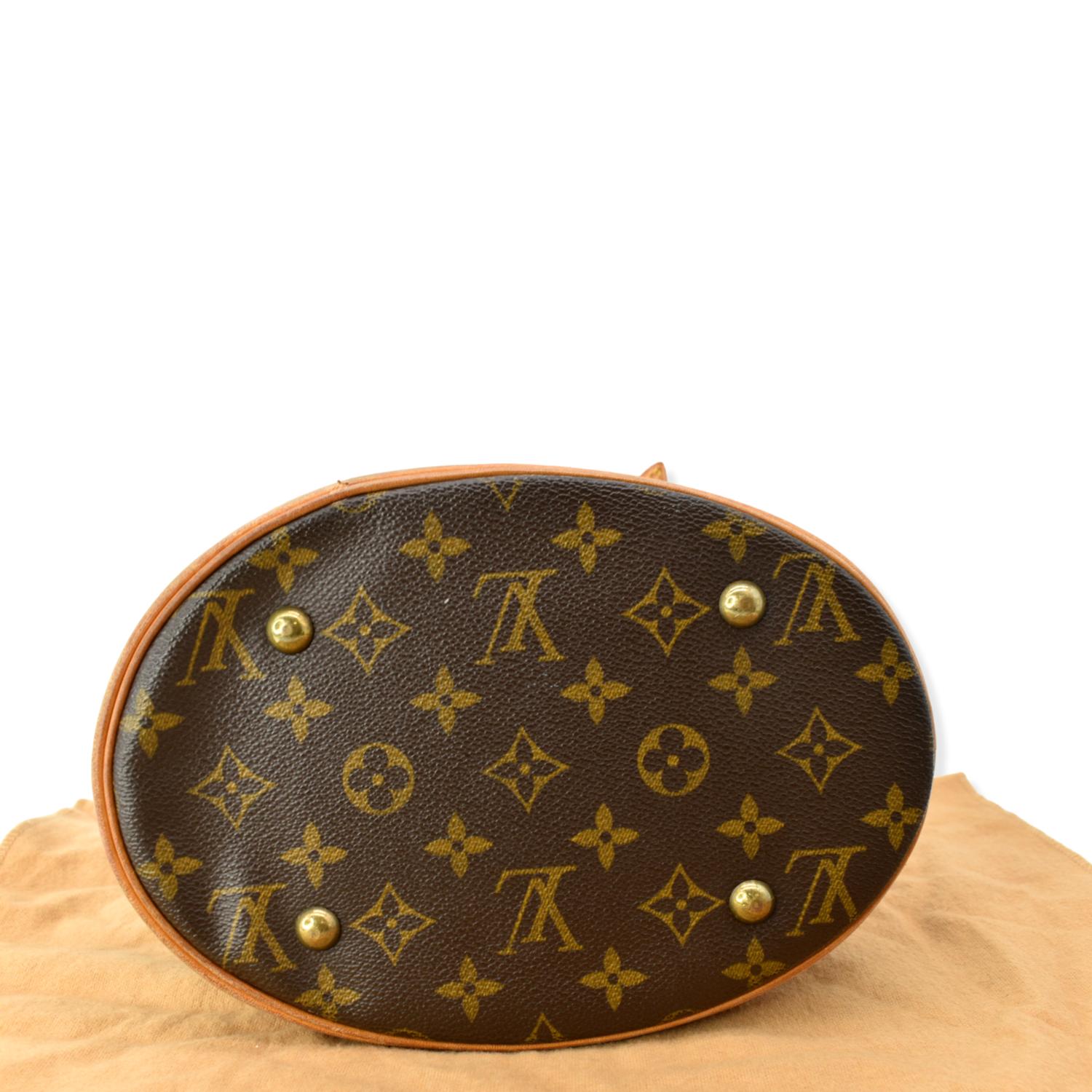 Louis Vuitton, Bags, Authentic Louis Vuitton Monogram Petit Bucket Bag  With Dustcover